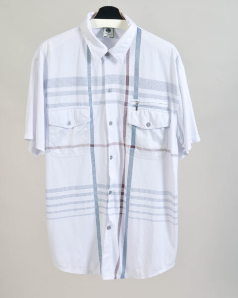 Vintage 90s Short Sleeve White Shirt – XXL