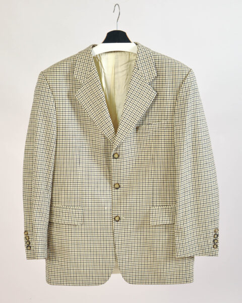 Vintage 90s Checkered Blazer Jacket – XL