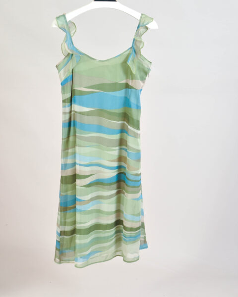 Vintage 90s Green Slip Dress – L