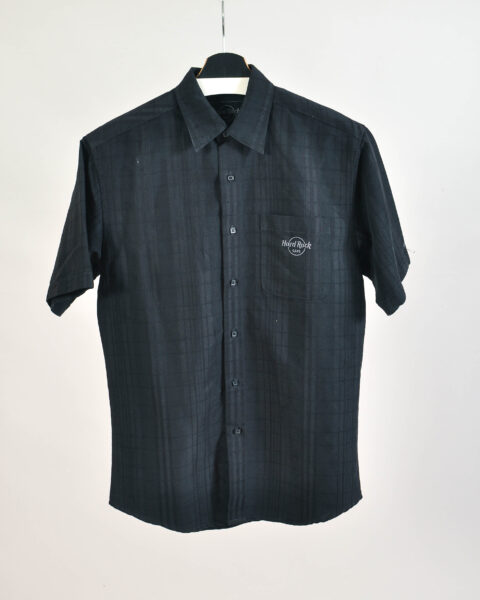 Vintage 00s Black Short Sleeve Shirt - S