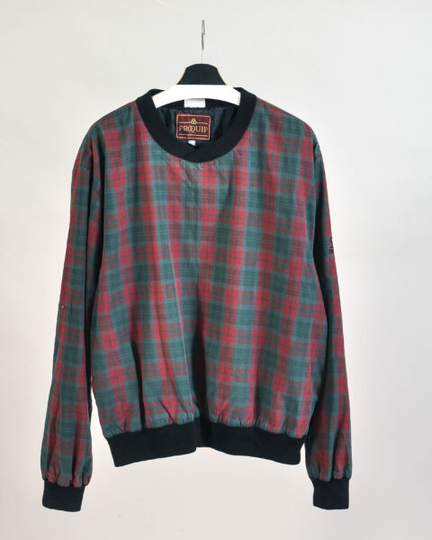 Vintage 00s Checkered Pullover Outerwear - XL