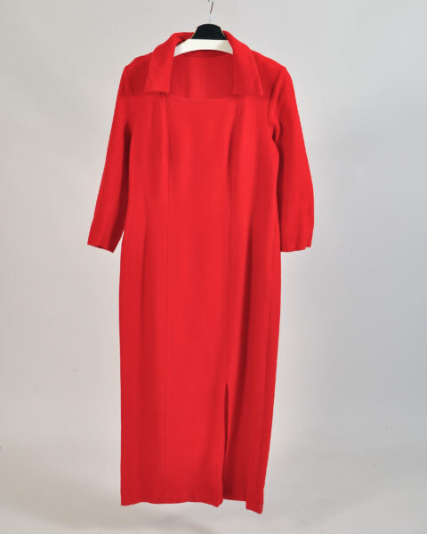 Vintage 90s Red Maxi Dress - L