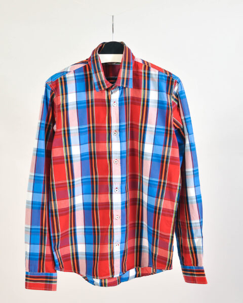 Vintage 00s Matinique Checkered Long Sleeve Shirt - M