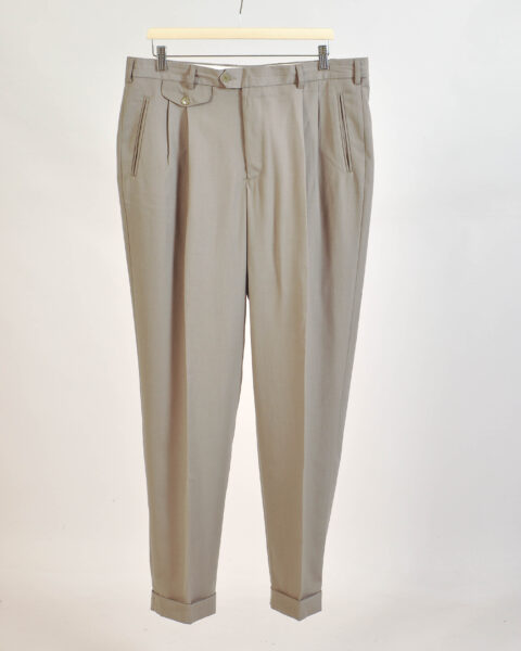 Vintage 90s Khaki Classic Trousers - 36