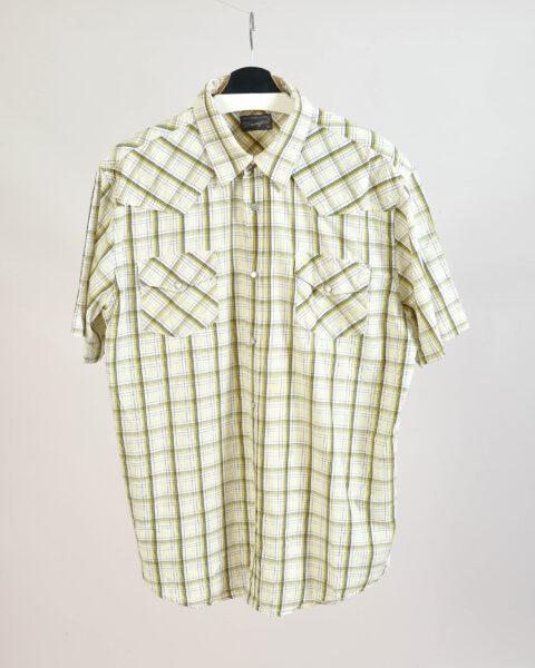 Vintage Y2K Checkered Button up Shirt - XL