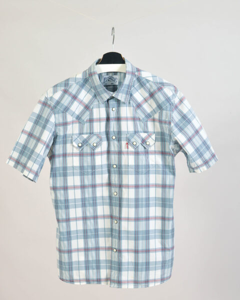 Vintage 00s Levi's Checkered Button Up Shirt - L