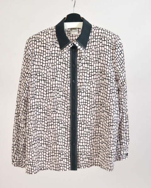 Vintage 90s Abstract Print Shirt - 40