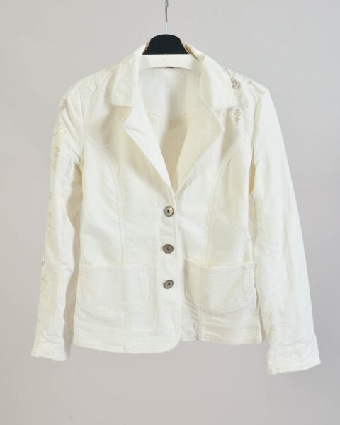 Vintage Y2K White Blazer Jacket  - M