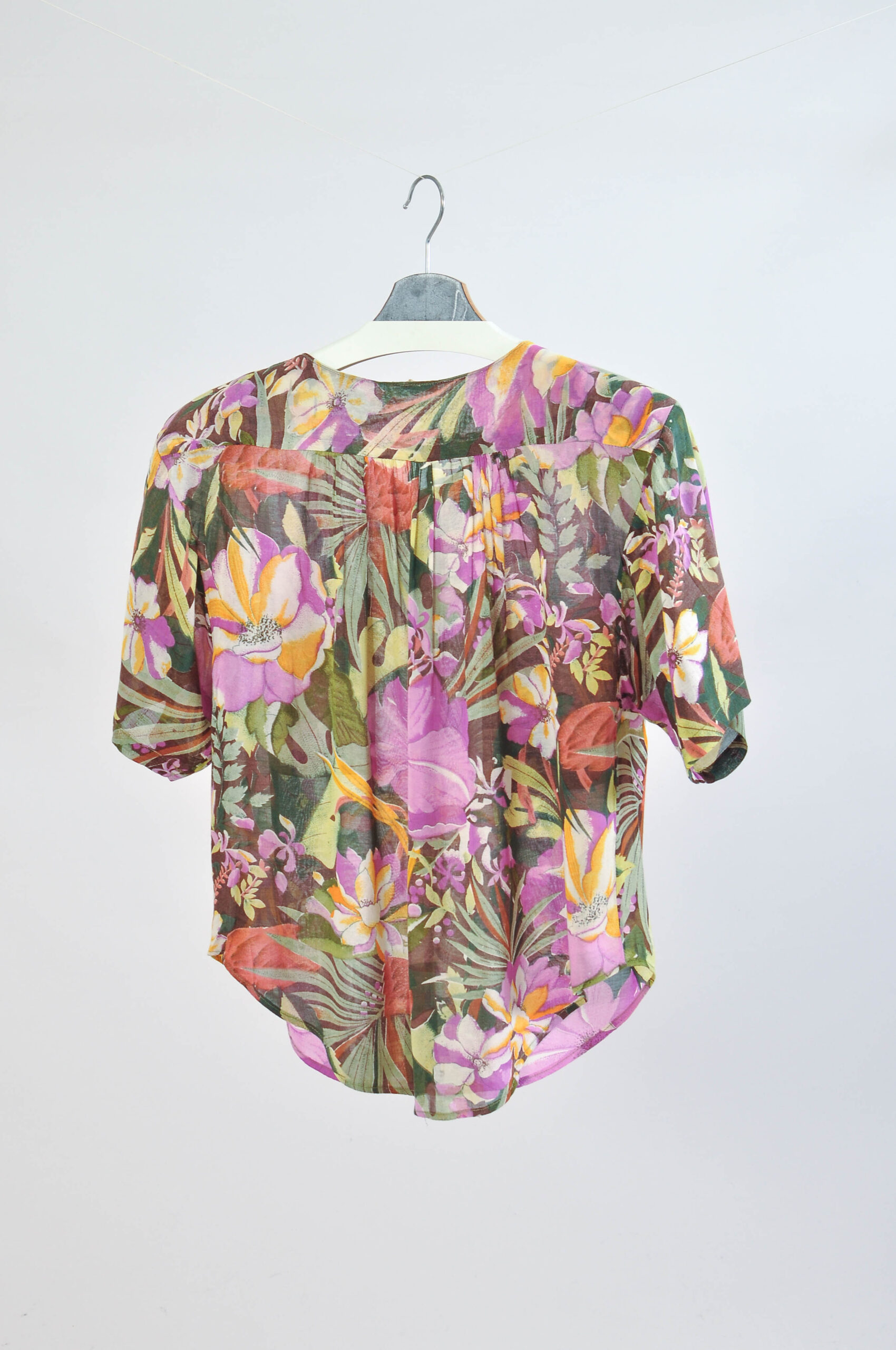 Vintage 90s Floral Blouse - M - Image 4