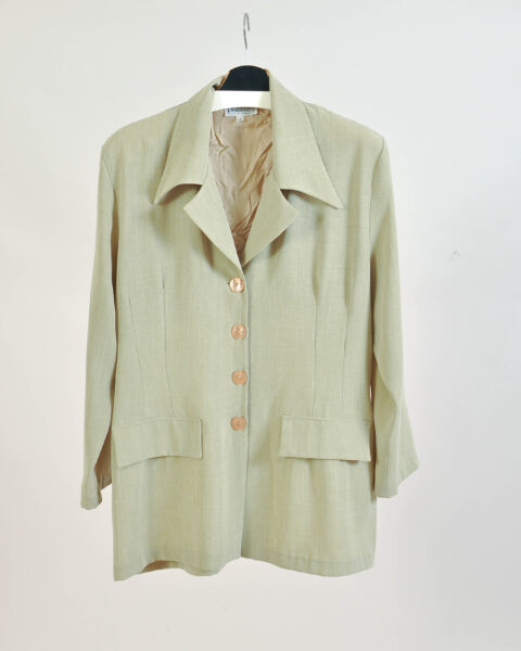Vintage 90s Light Green Jacket Size - 14