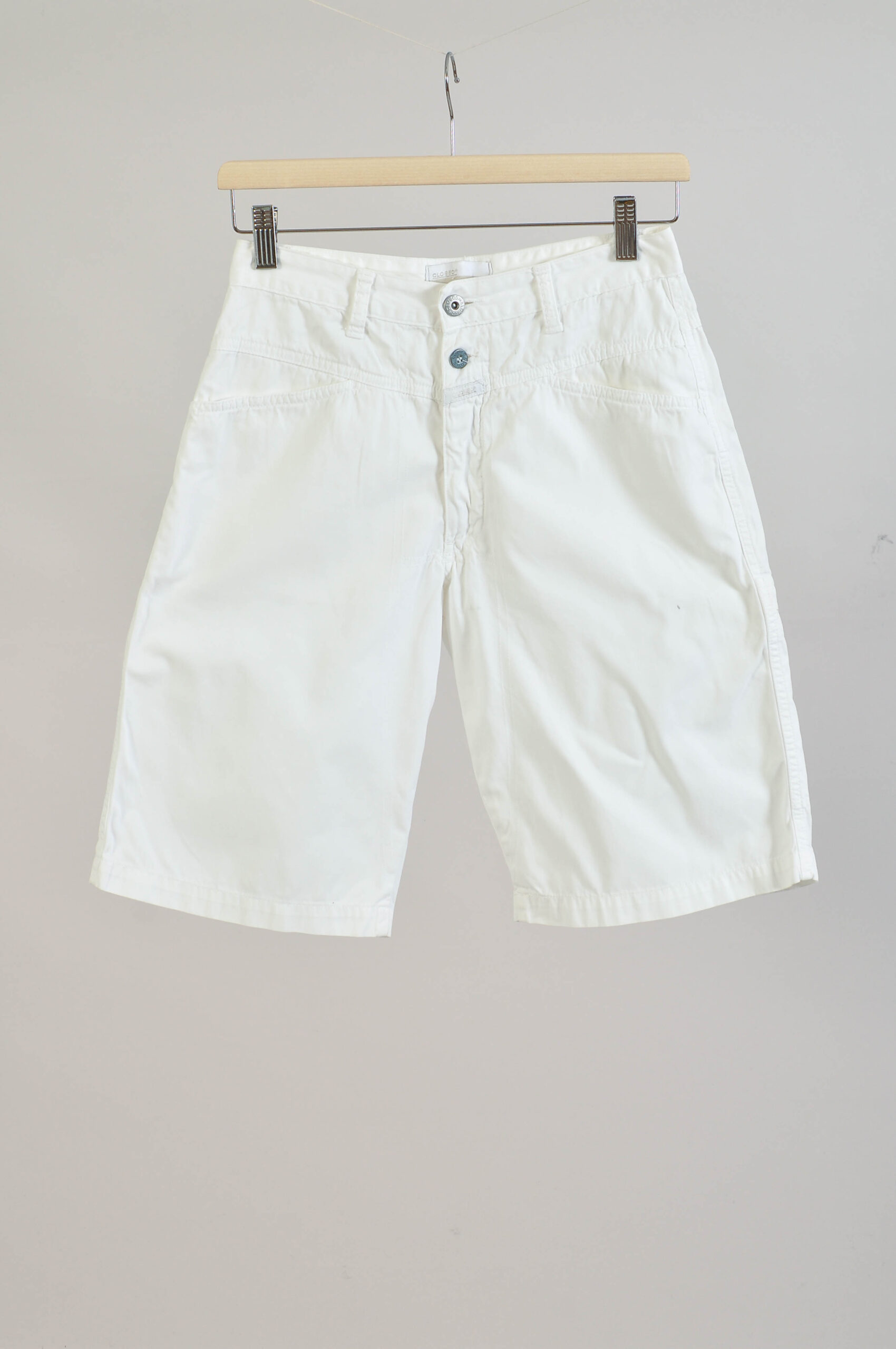 Vintage 90s White Knee Length Shorts - XS/S