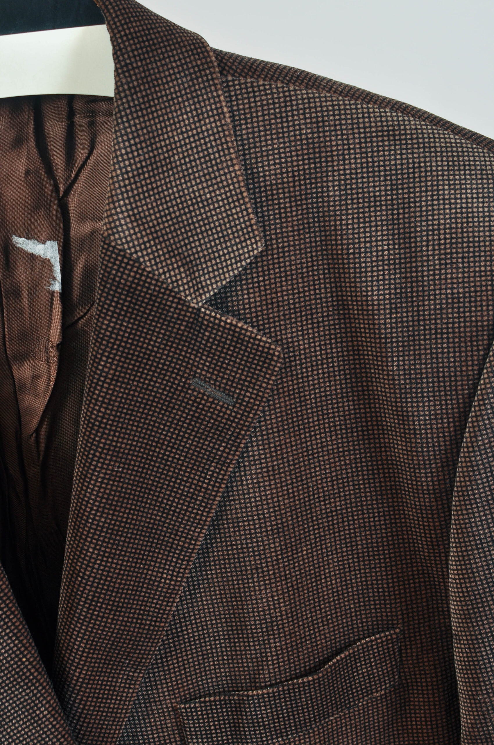 Vintage 00s Brown Velvet Blazer Jacket - XL/XXL - Image 6