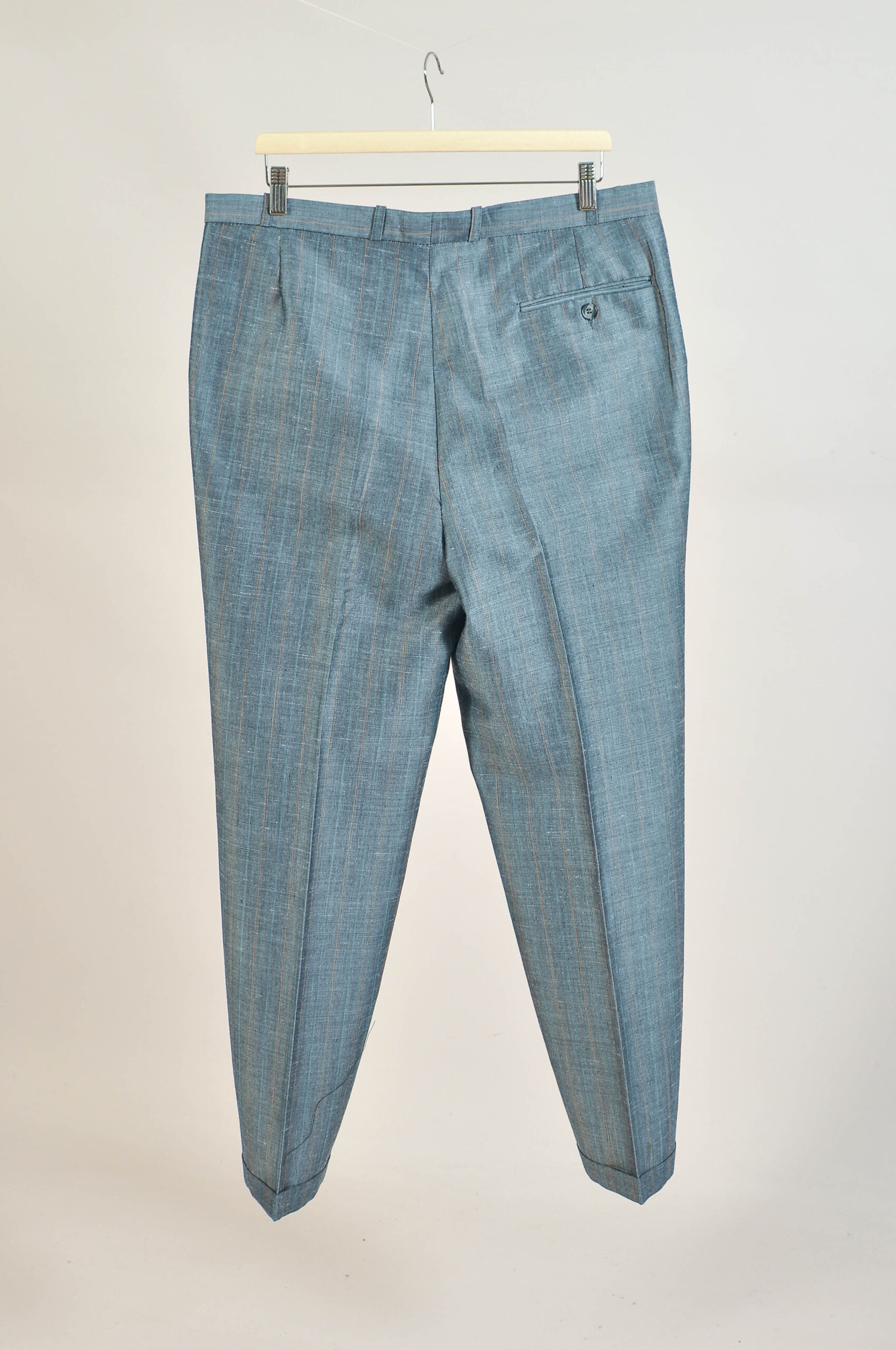 Vintage 90s Striped Classic Trousers - 36 - Image 4