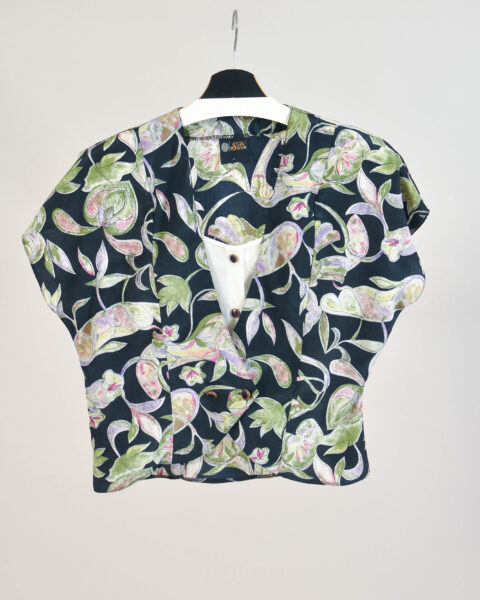 Vintage 90s  Floral Blouse - 14