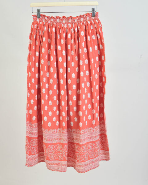 Vintage 90s Bandana Print Maxi Skirt - M