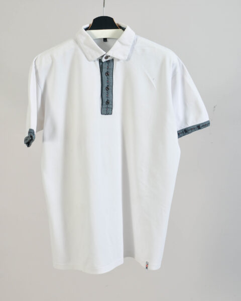 Vintage 00s White Polo Shirt - XL