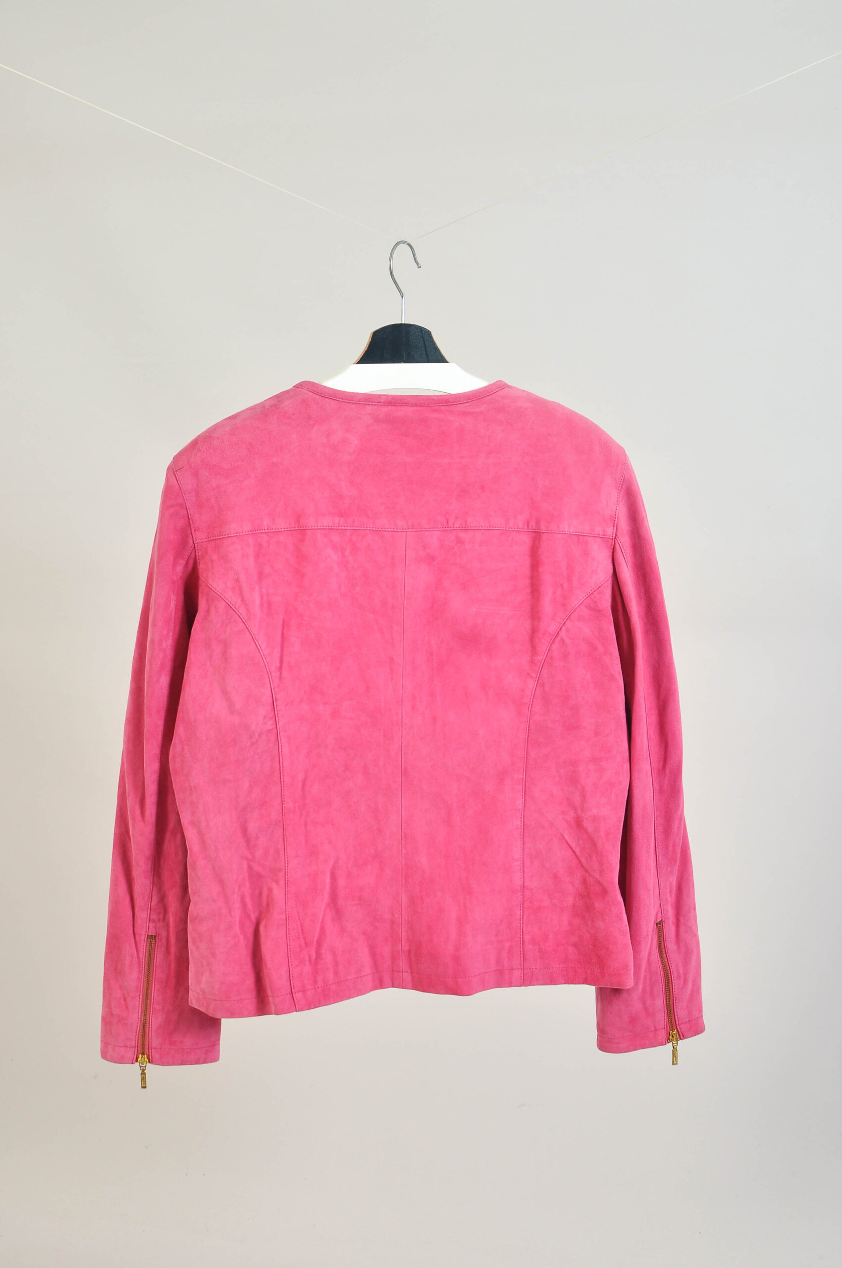 Vintage Y2K Pink Suede Leather Jacket - XXL - Image 4