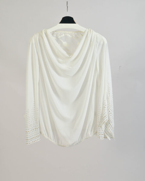 Vintage Y2K White Sheer Blouse - M