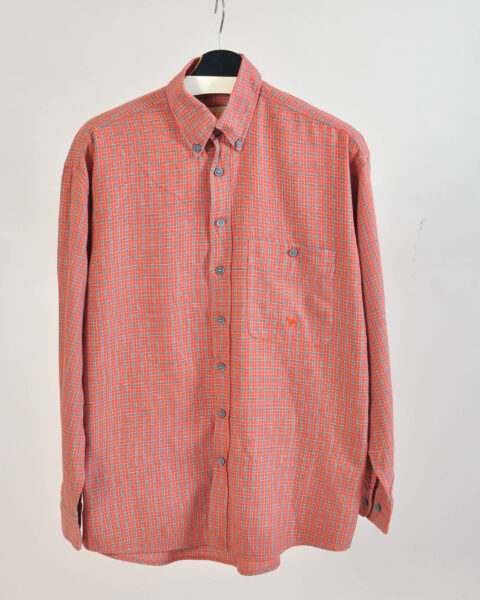 Vintage 90s Camel Checkered Oversized Shirt - S