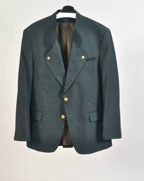 Vintage 90s Khaki Wool Blazer - XL