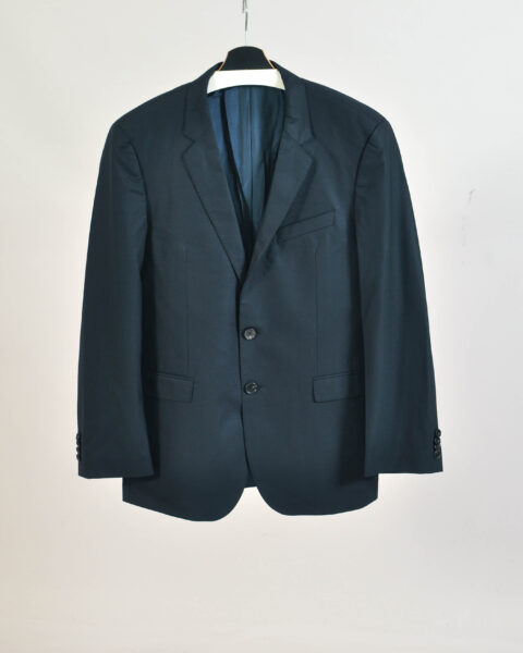 Hugo Boss Navy Wool Blend Blazer Jacket - 52