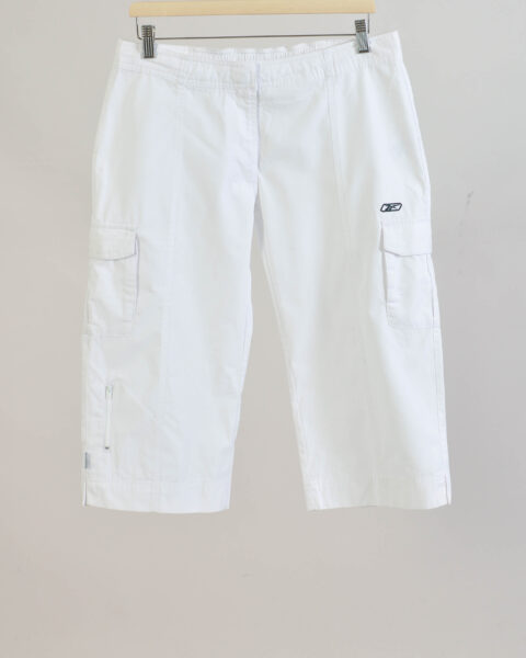 Vintage Y2K Reebok White Capri Shorts - 40