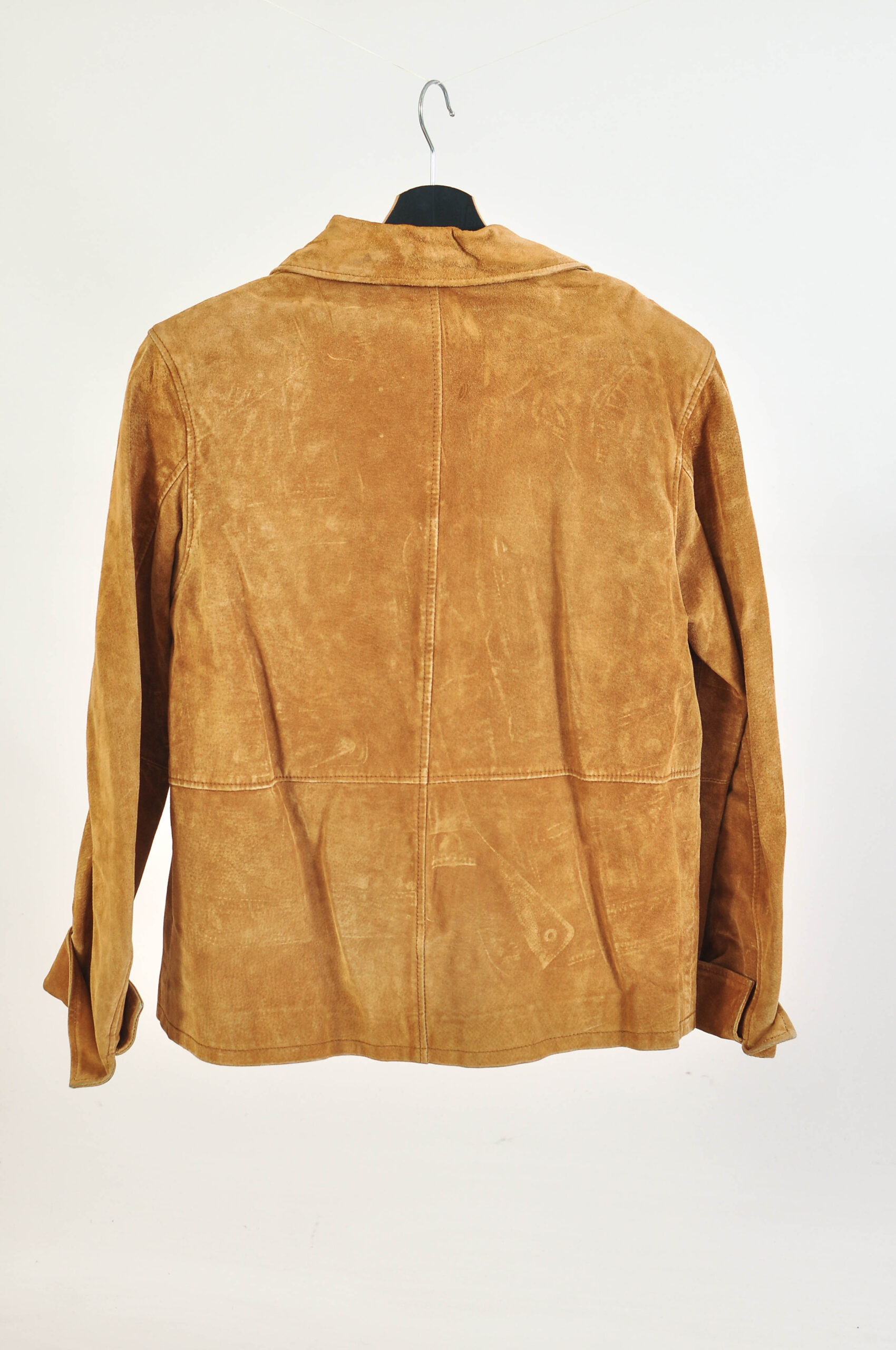 Vintage 90s Brown Suede Leather Jacket - 40 - Image 4