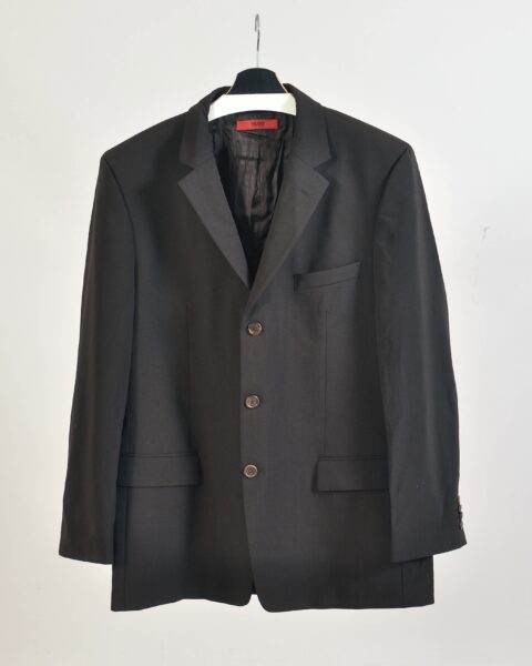 Vintage 90s Hugo Boss Brown Wool Blazer - 52