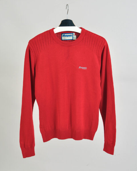Vintage Y2K Bergans Red Crew Neck Jumper - M