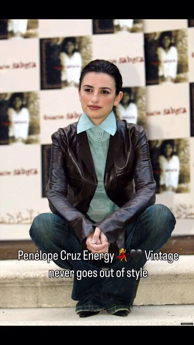 Channeling that early 2000s Penélope Cruz look — effortless elegance with a vintage twist. Think sheer layers, bold textures, and a touch of Spanish drama ✨
🖤 All pieces from this look available at ancebazaar.com
#PenelopeCruz #Y2Kstyle #VintageOutfit #00sFashion #TimelessStyle #AnceBazaar #VintageLovers #PenelopeVibes #autumnoutfits #ss25 #leather #spain